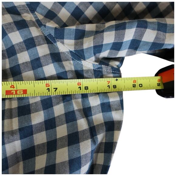 Double RL Ralph Lauren Gingham Voile Peplum Blouse Size 3/M - Picture 14 of 15